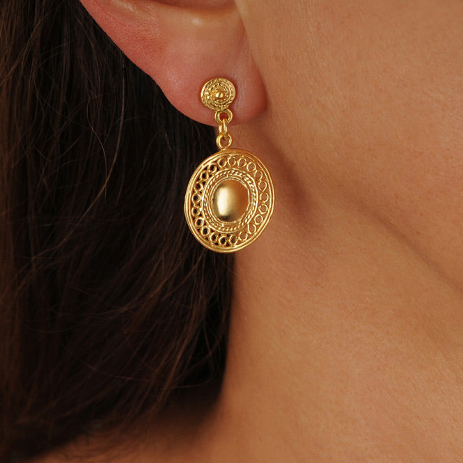 Muisca Circles Pectoral Earrings