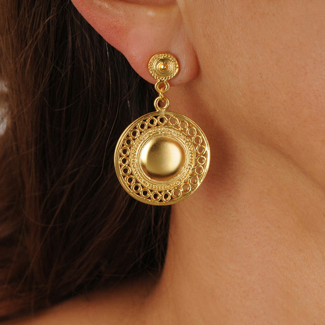 Muisca Circles Pectoral Earrings