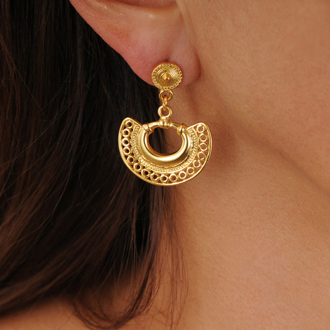 Tairona Filigree Nose Ornament Earrings