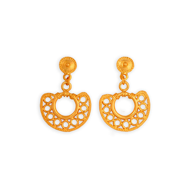 Sinu Simple Filigree Nose Ornament Earrings