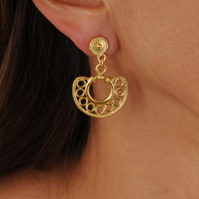 Sinu Simple Filigree Nose Ornament Earrings