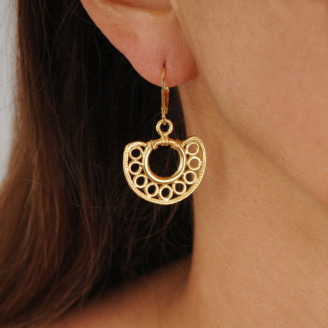 Sinu Simple Filigree Nose Ornament Earrings