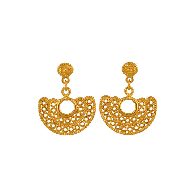 Sinu double filigree nose ornament earrings