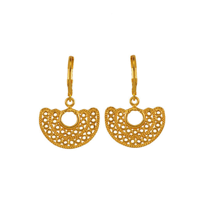 Sinu double filigree nose ornament earrings