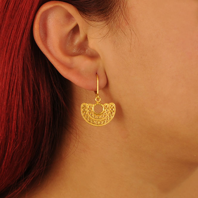 Sinu double filigree nose ornament earrings