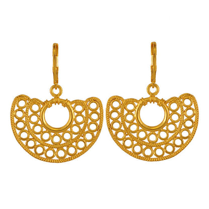 Sinu double filigree nose ornament earrings