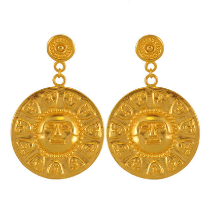 Nariño thirteen faces pectoral earrings