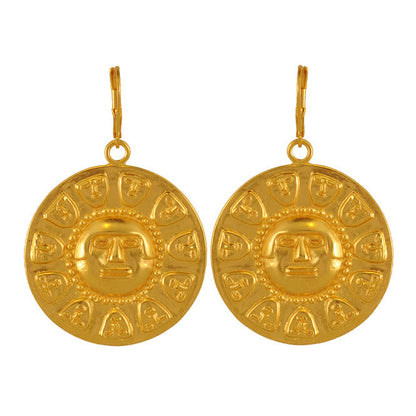 Nariño thirteen faces pectoral earrings