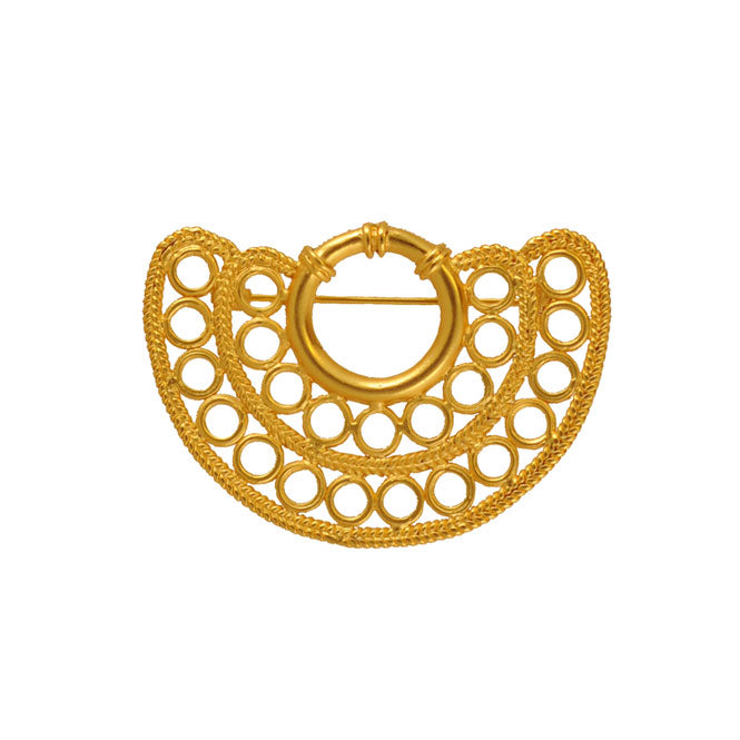 Sinu double filigree nose ornament brooch