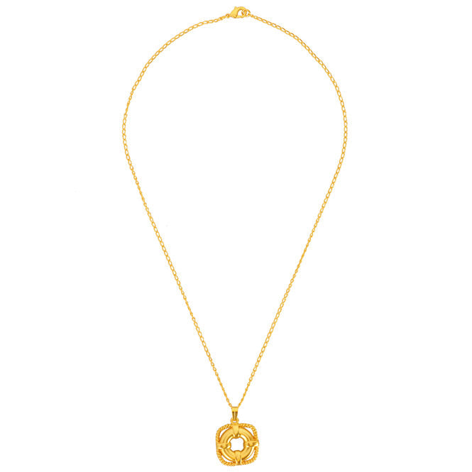 Chain Necklace with Lifesaving Float Pendant