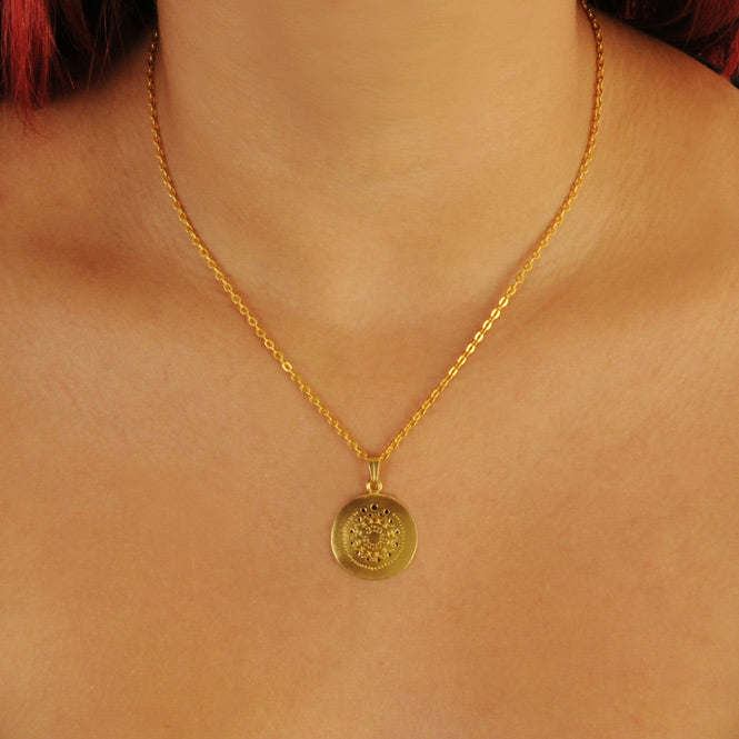 Chain Necklace with Muisca Pectoral Pendant