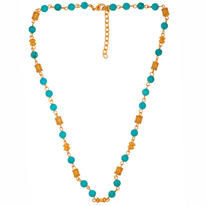 Turquoise Semiprecious Stone Necklace