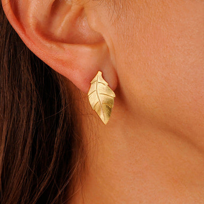 Eden Leaf Stud Earrings