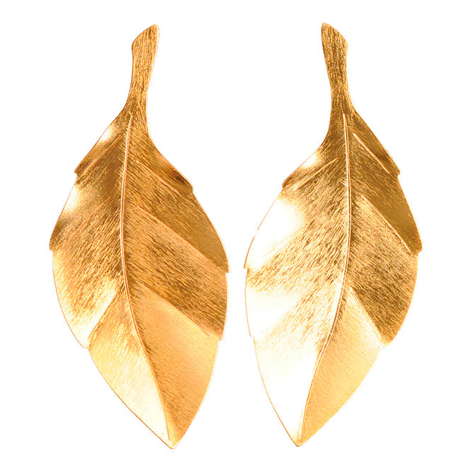 Eden Leaf Long Earrings