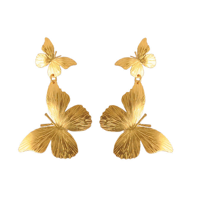 Renacer Butterflies Long Earrings