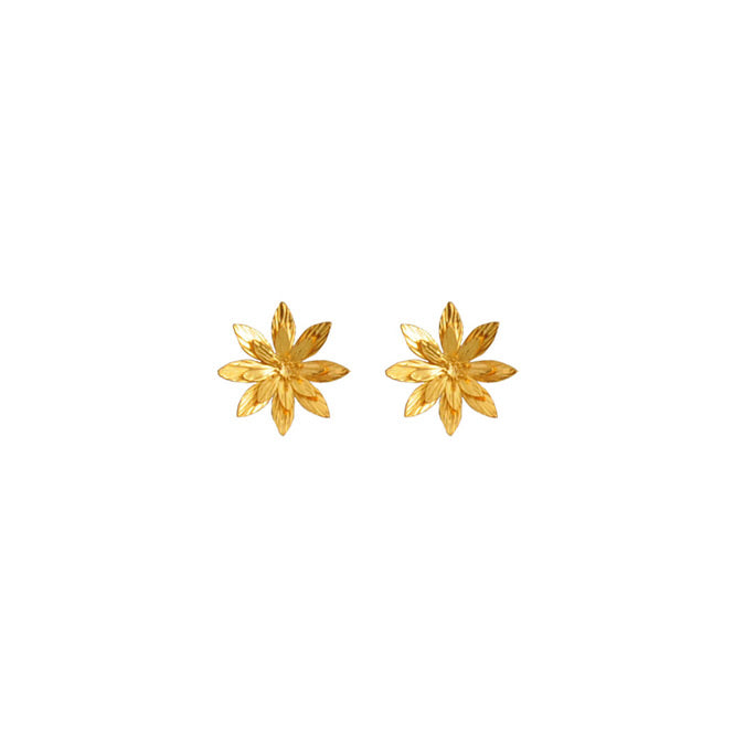 Resiliencia Lotus Flower Stud Earrings