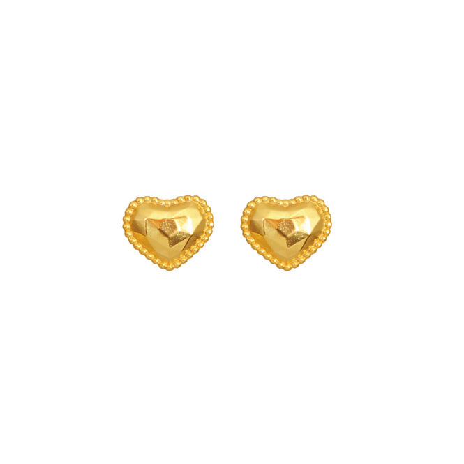 Resilient Heart Stud Earrings