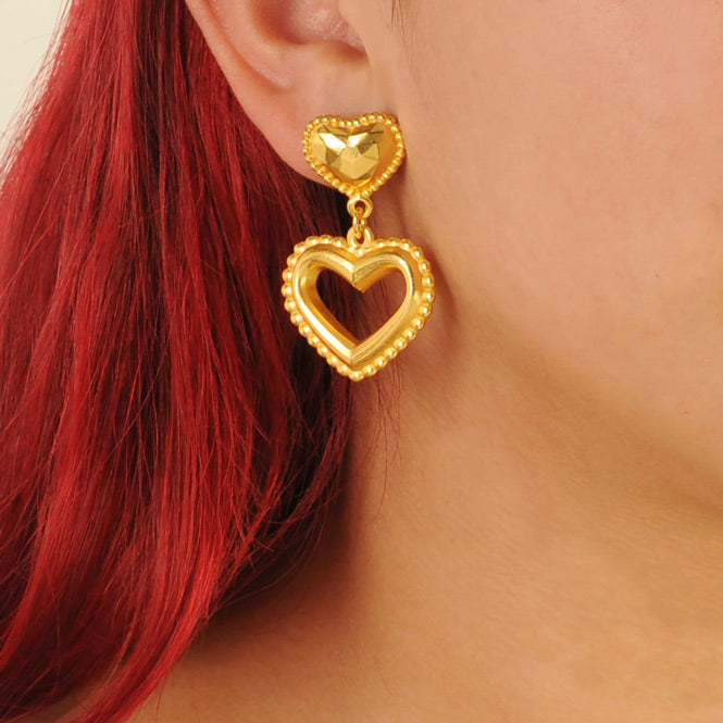 Two Resilient Hearts Earrings