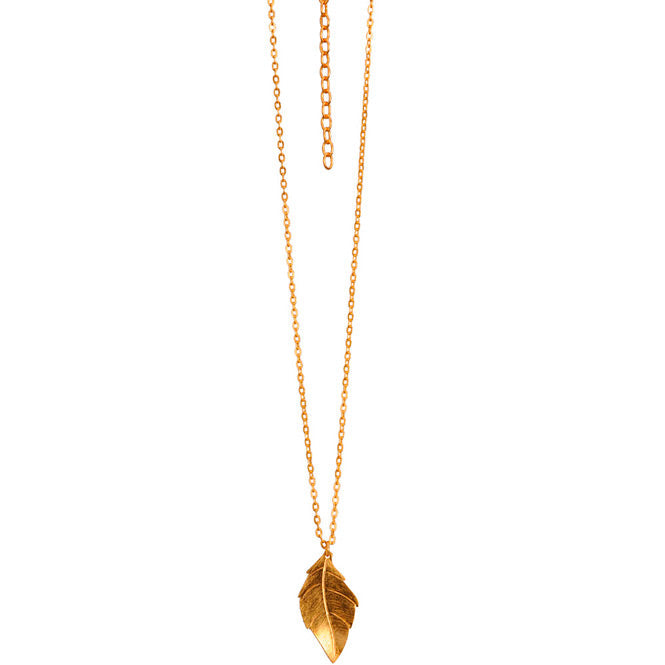 Chain Necklace with Eden Leaf Pendant