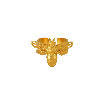 Golden Flight of Life bee ring