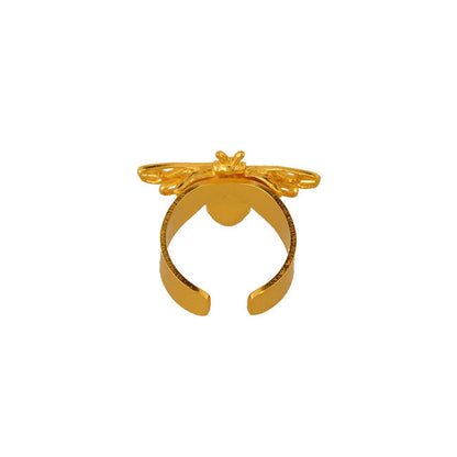 Golden Flight of Life bee ring