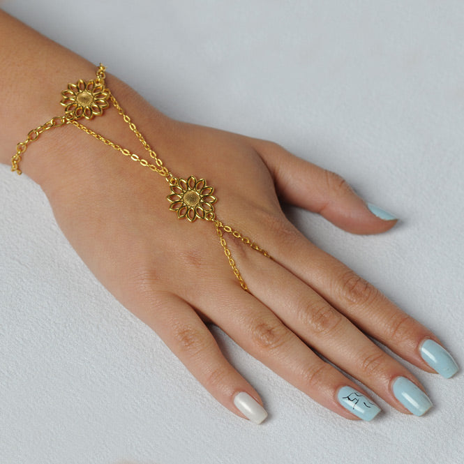 Renacer Sunflower Ring Bracelet