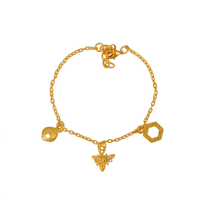 Golden Flight of Life charm bracelet