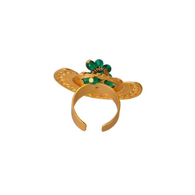 Green Filigree Nose Ornament Ring