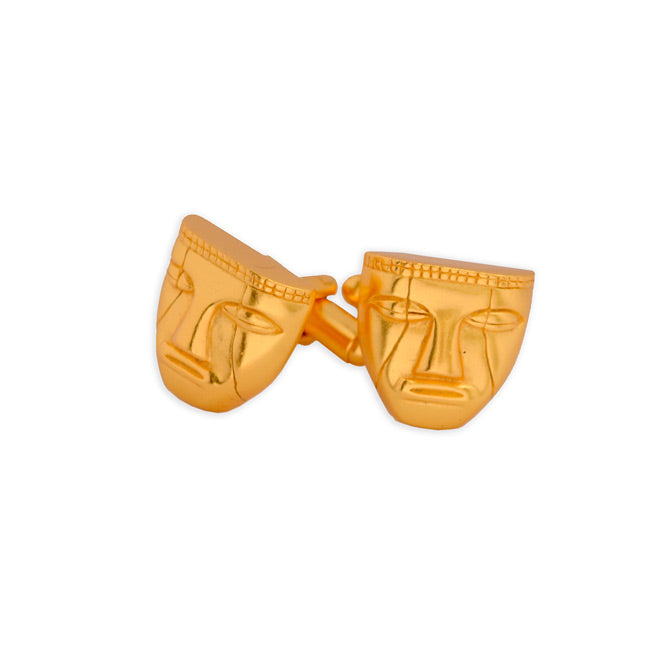 Quimbaya Humanoid Face Cufflinks