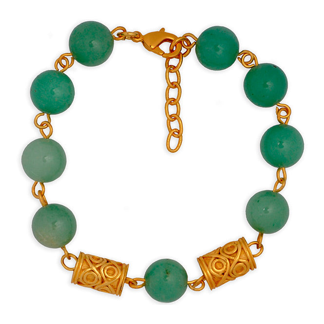 Aventurine 10mm Semiprecious Stone Bracelet