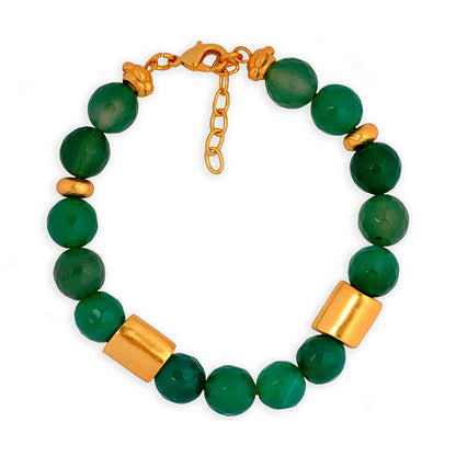 Green Agate 10mm Semiprecious Stone Bracelet