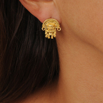 Tairona Zoomorphic Stud Earrings