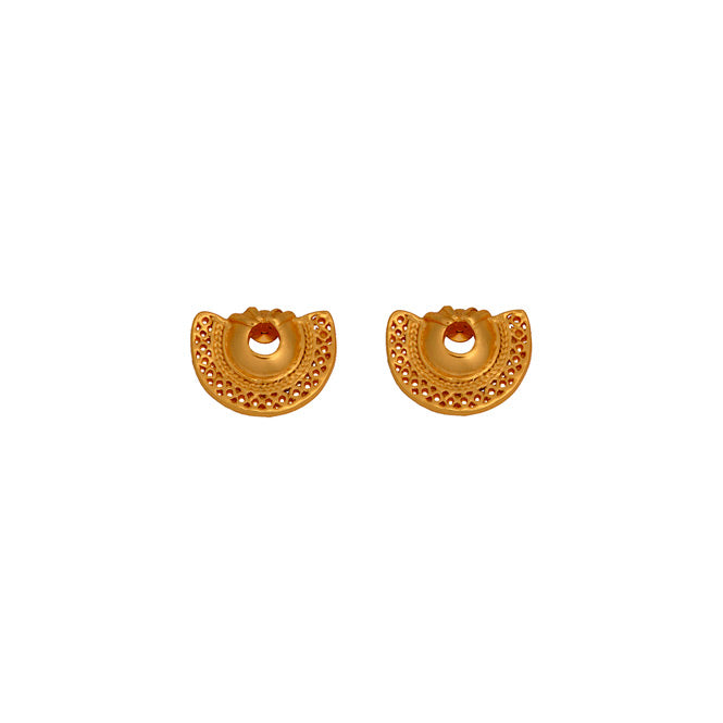 Tairona Semilunar Nose Ornament Stud Earrings