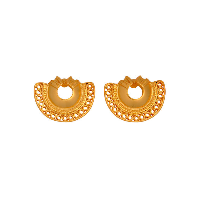 Tairona Semilunar Nose Ornament Stud Earrings