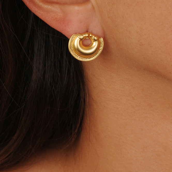 Quimbaya Single Braid Nose Ornament Stud Earrings