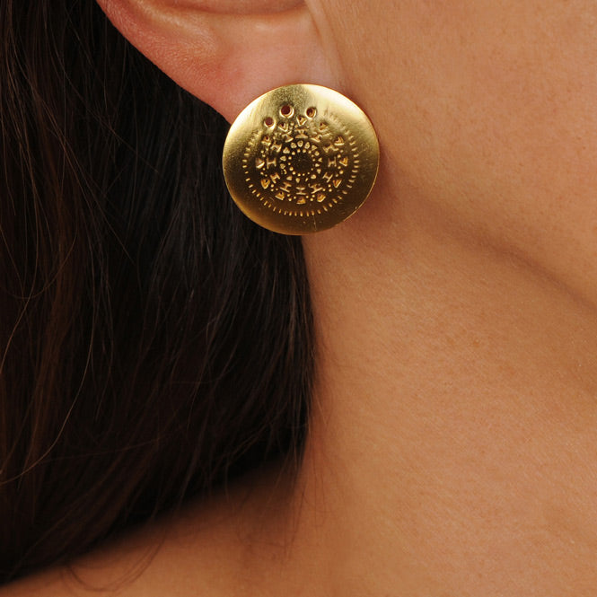 Muisca Pectoral Stud Earrings