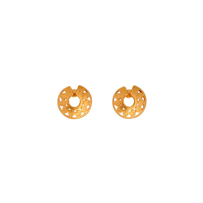 Quimbaya Circles Nose Ornament Stud Earrings