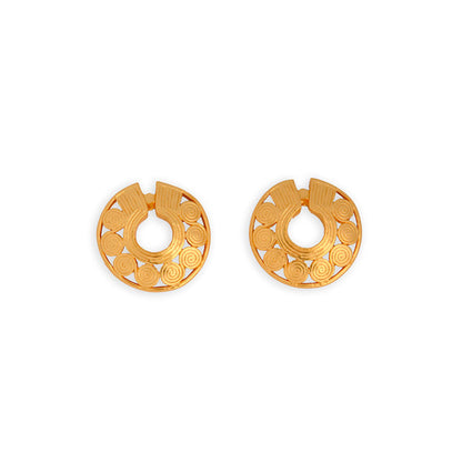 Quimbaya Circles Nose Ornament Stud Earrings