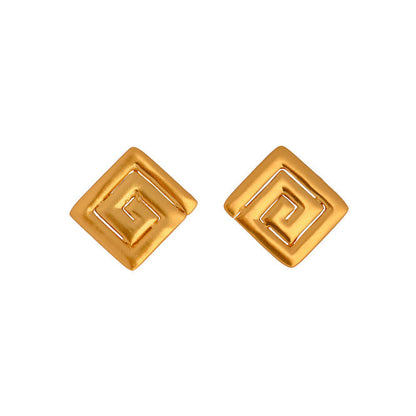 Calima Typical Decoration Stud Earrings