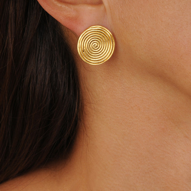 Quimbaya Pectoral Stud Earrings