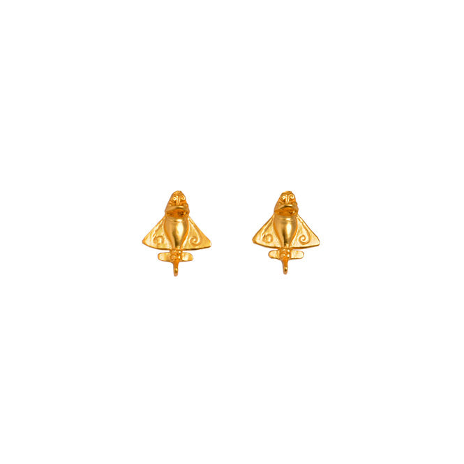 Tolima Pre-Columbian Airplane Stud Earrings