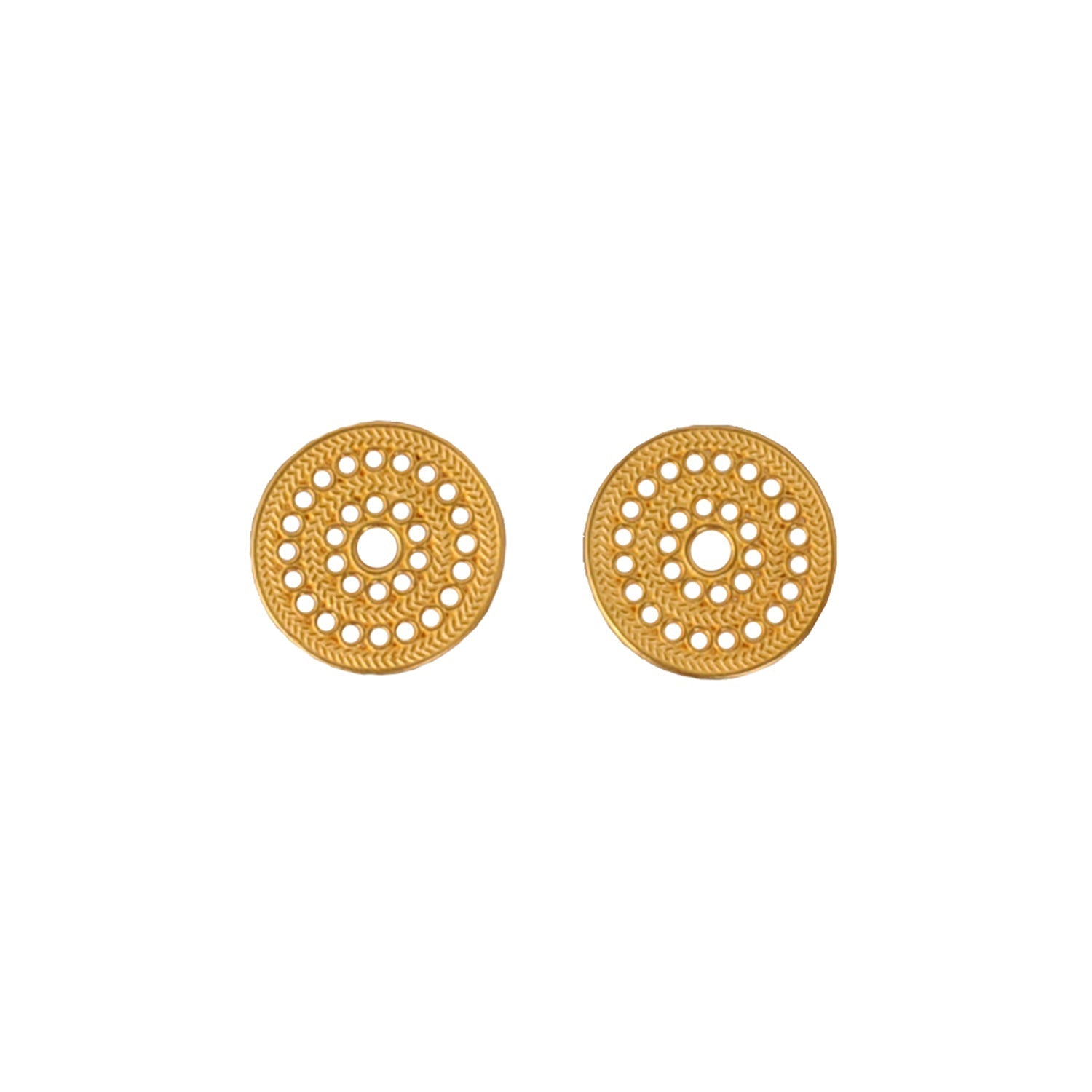 Muisca Solar Pectoral Stud Earrings