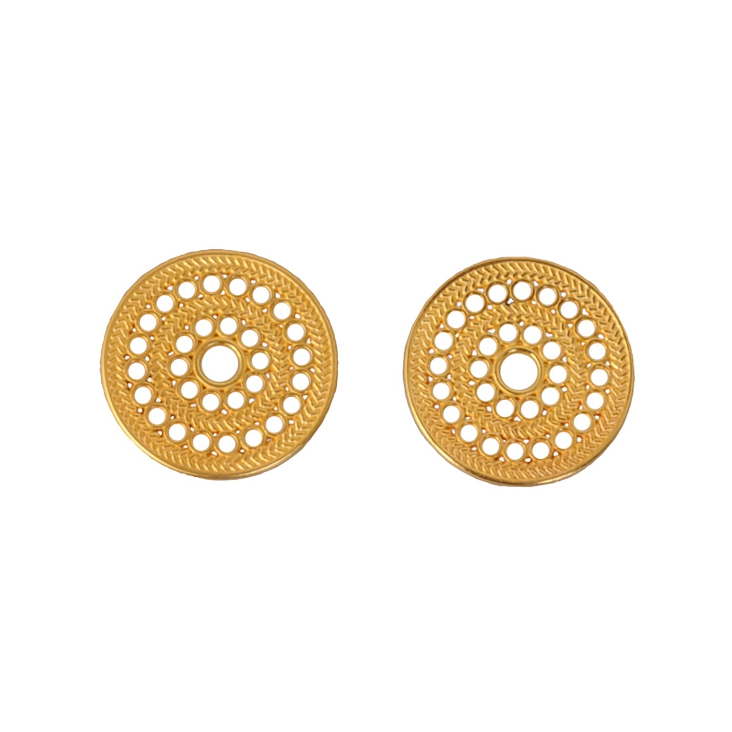 Muisca Solar Pectoral Stud Earrings