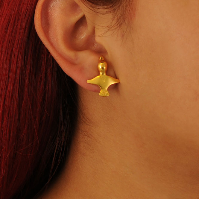 Tolima bird in flight stud earrings